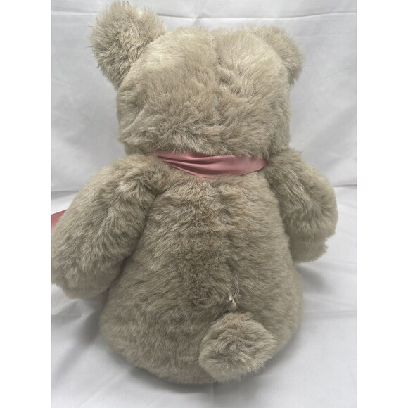 VINTAGE DERI CARTIER BEAR COMPANY 1985  "BABY BEAR" TAN TEDDY 24” STUFFED ANIMAL - Picture 7 of 16